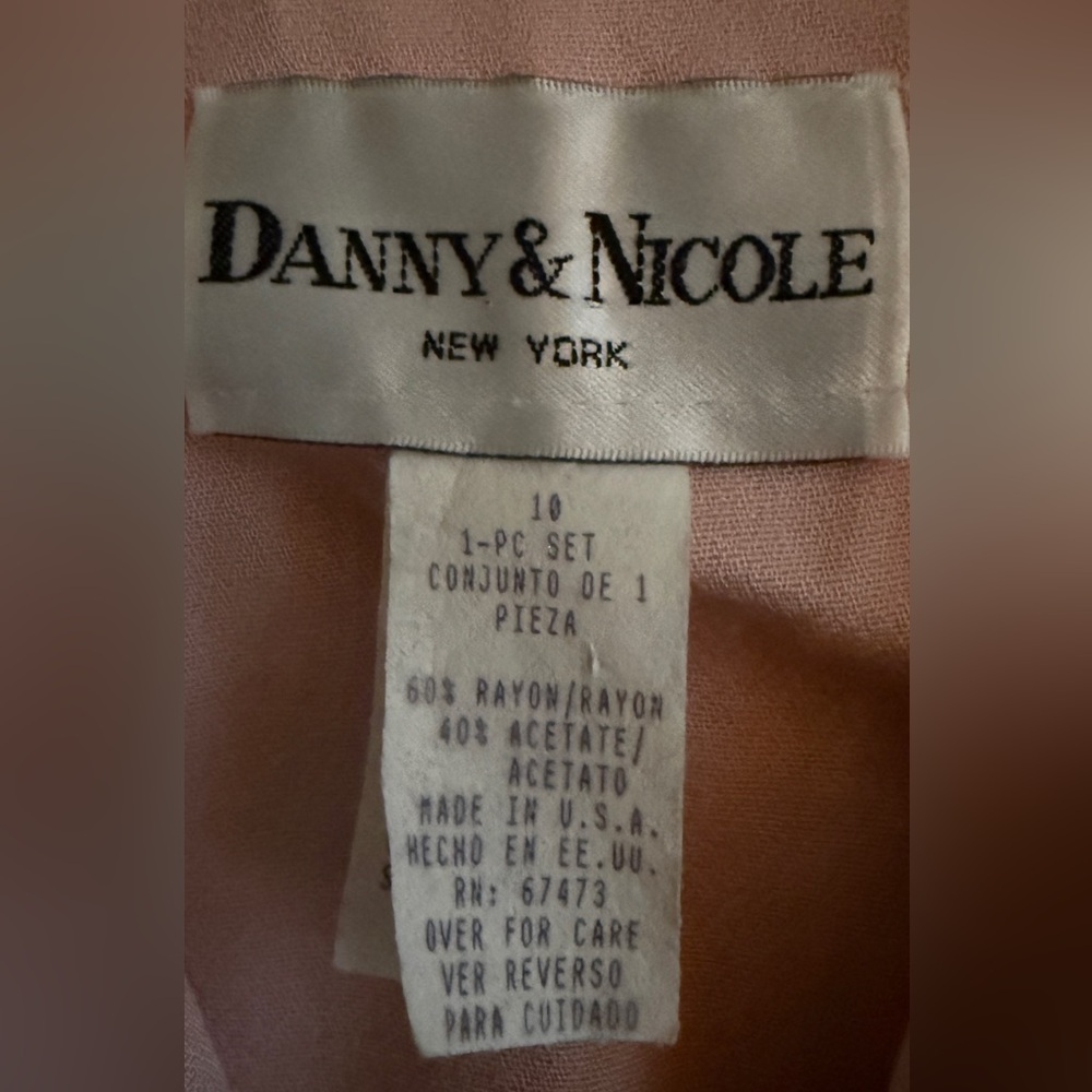 Vintage Danny & Nicole Colorblock Jacket Dress - Pink/Black - Picture 4 of 6